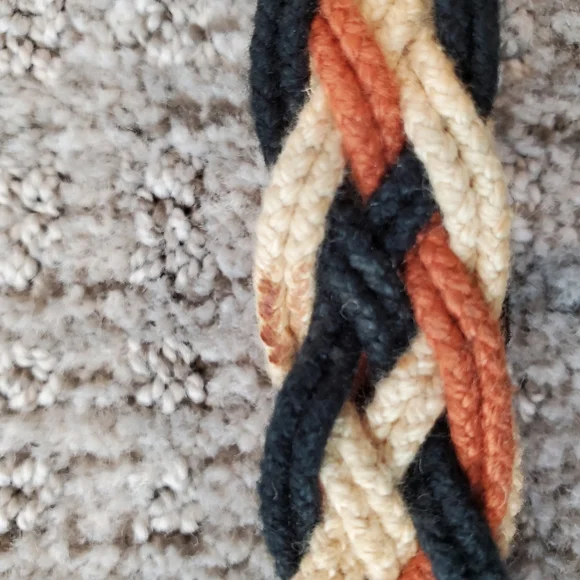 Vintage braided fabric belt - Picture 6 of 8